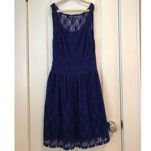 Royal Blue Lace Dress